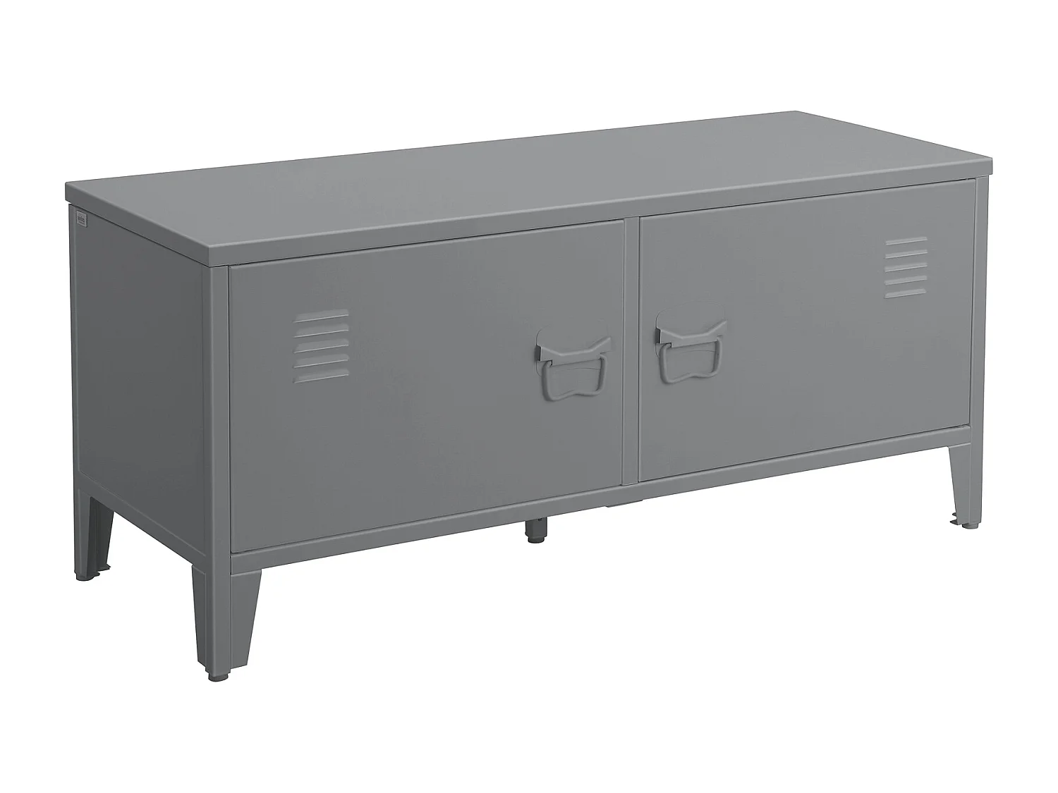Salino Bench 2 Doors Grey