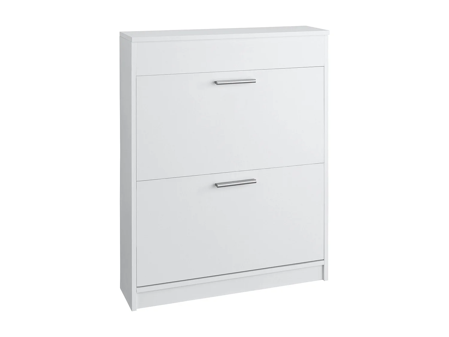 Bill|Coffre à chaussures avec 2 portes battantes blanc