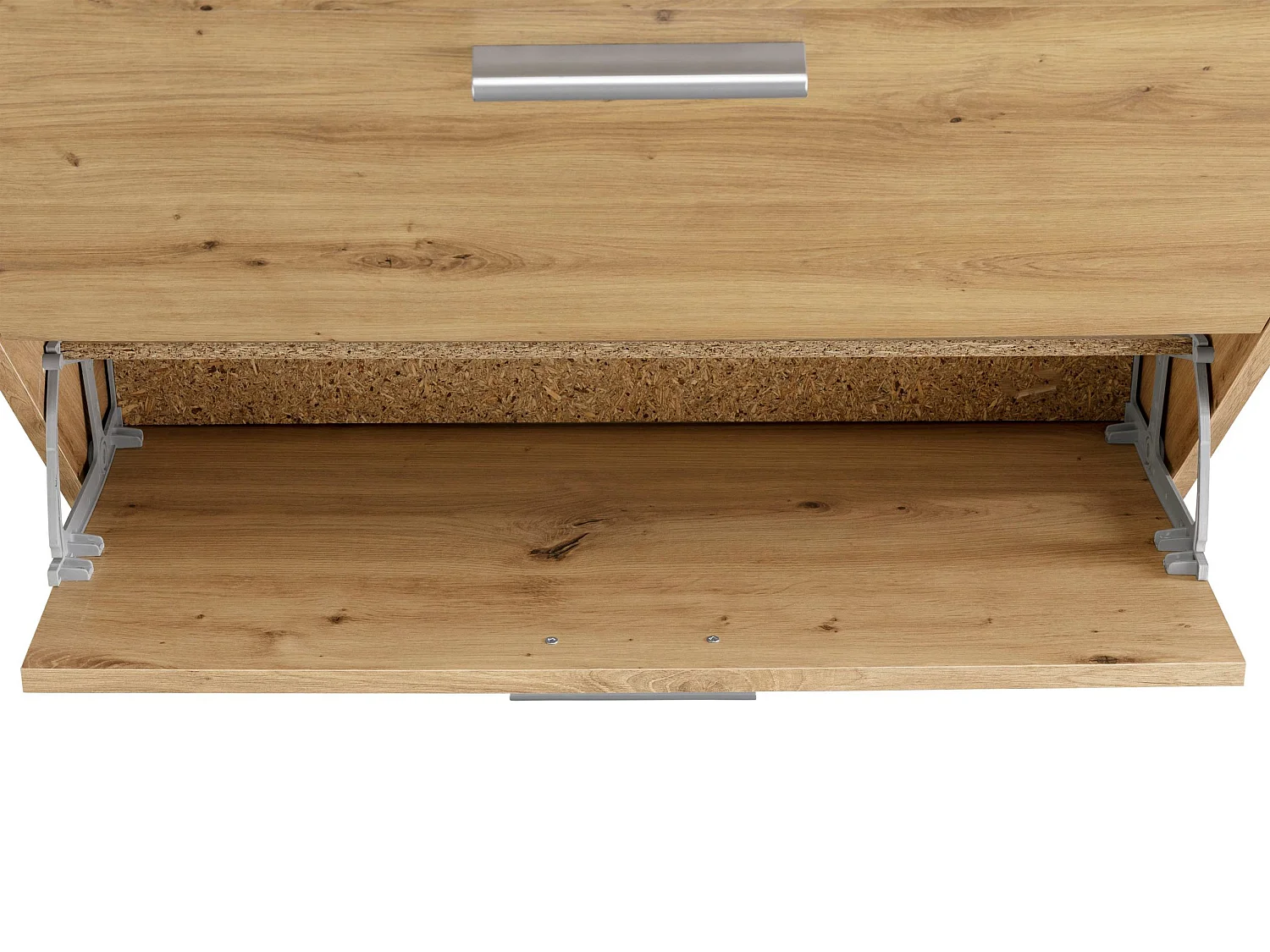 Bill|Coffre à chaussures avec 2 portes battantes en effet chêne