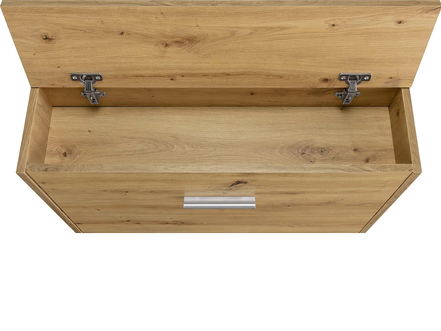 Bill|Coffre à chaussures avec 2 portes battantes en effet chêne