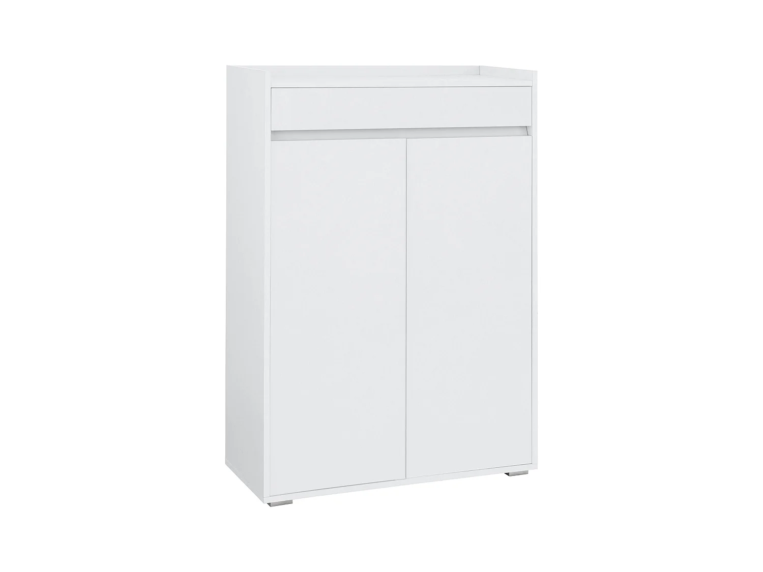Kosmo | Sapateira com 2 Portas 1 Gaveta em MDF Branco