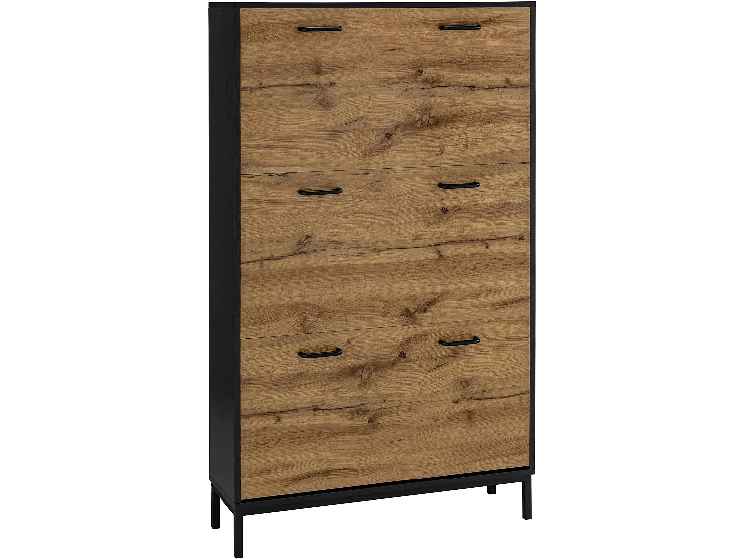 Rocco|Coffre à chaussures Chêne noir