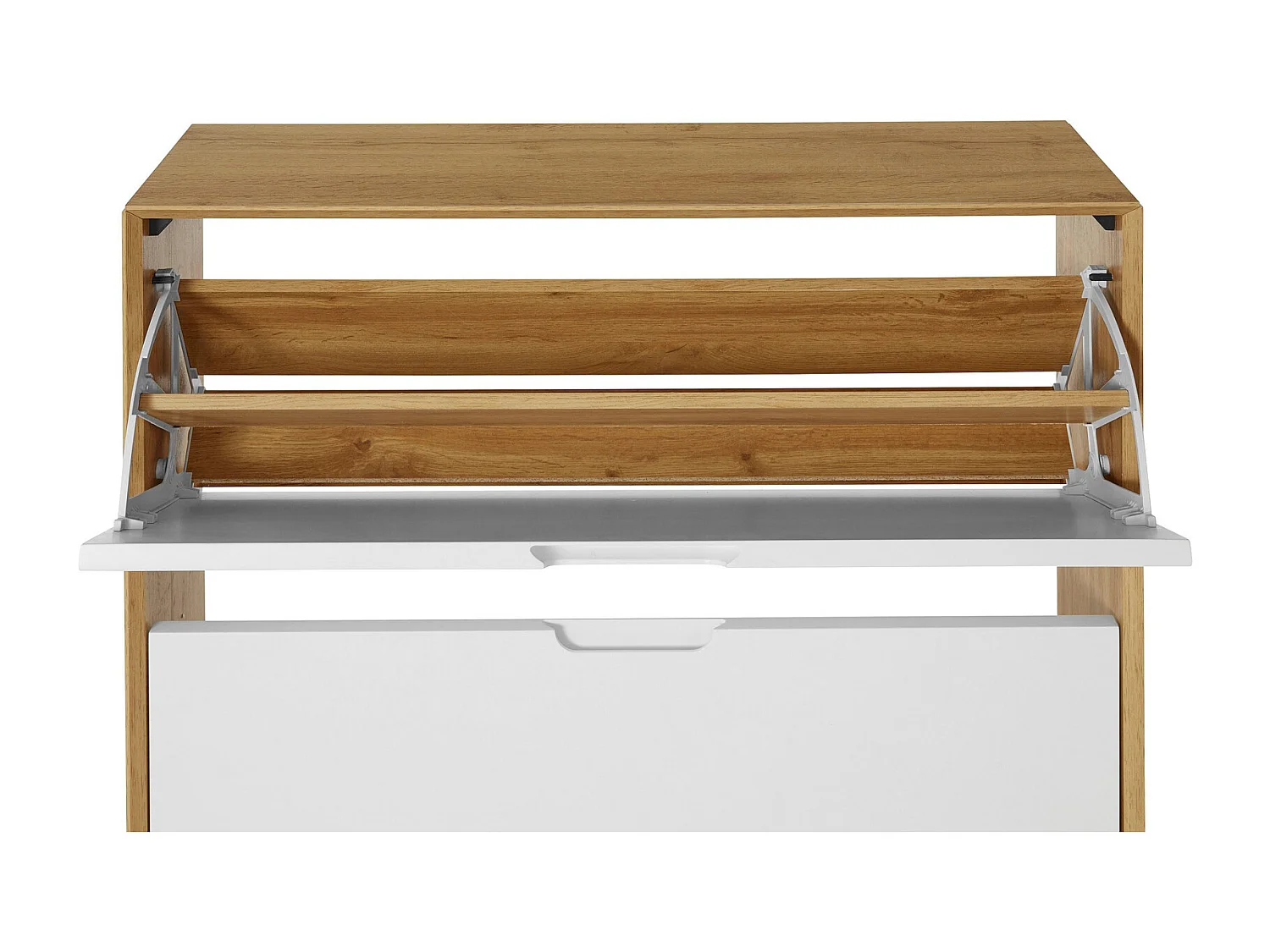 Ezra | Sapateira com 3 abas em Carvalho Branco