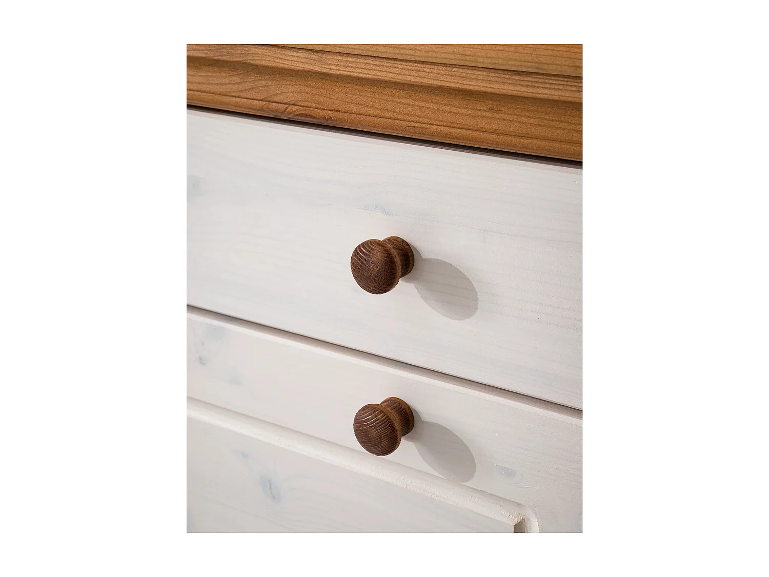 Anita | Sapateira com 2 Abas e 1 Gaveta em Pinho Branco