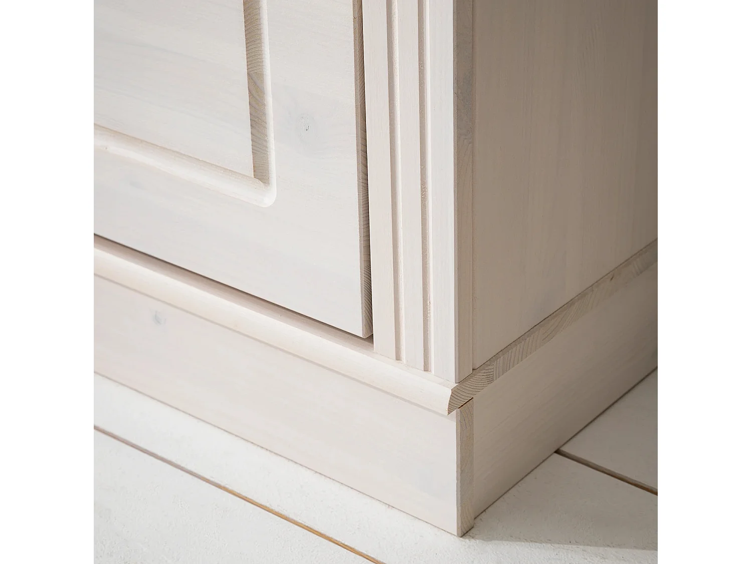 Cassettiera per scarpe in pino bianco