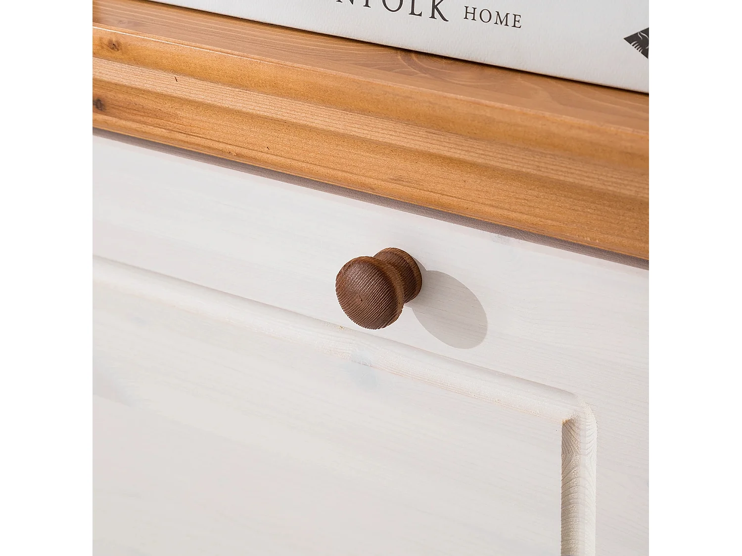 Anita | Sapateira com 3 abas em Pinho Branco