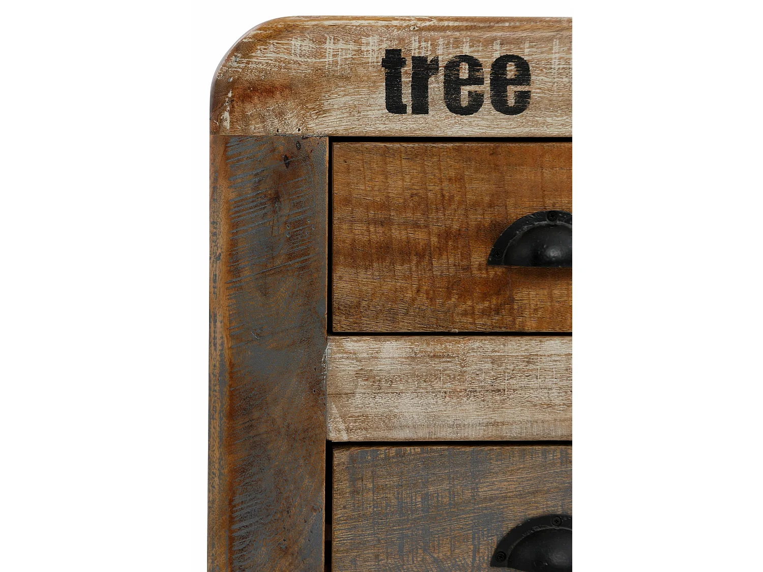 Bully | Meuble TV avec 1 porte et 2 tiroirs en multicolore