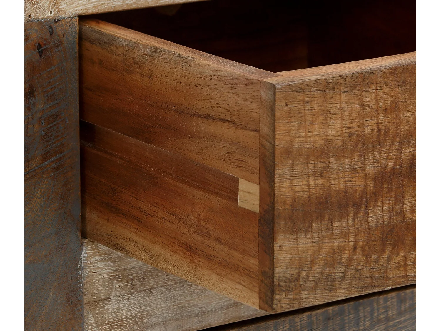 Bully | Meuble TV avec 1 porte et 2 tiroirs en multicolore