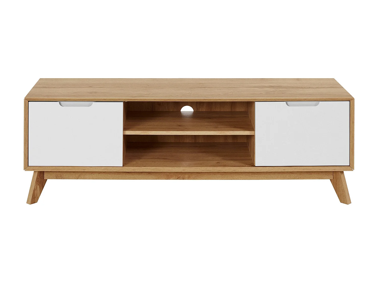Ezra | Meuble TV bas scandinave à 2 portes