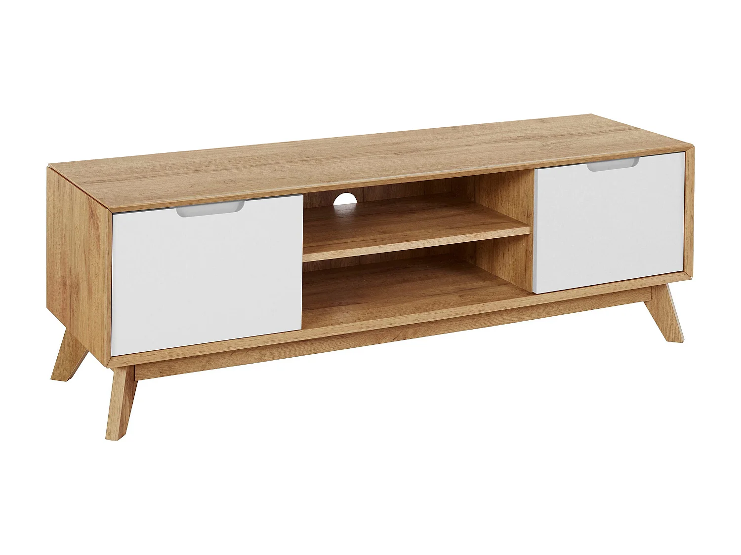 Ezra | Meuble TV bas scandinave à 2 portes