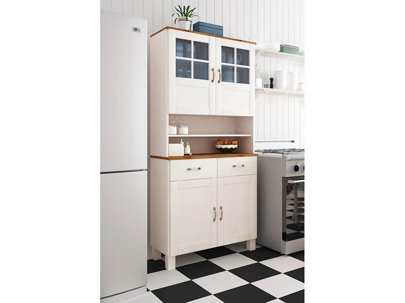 Alby|Buffet 2 portes 2 tiroirs