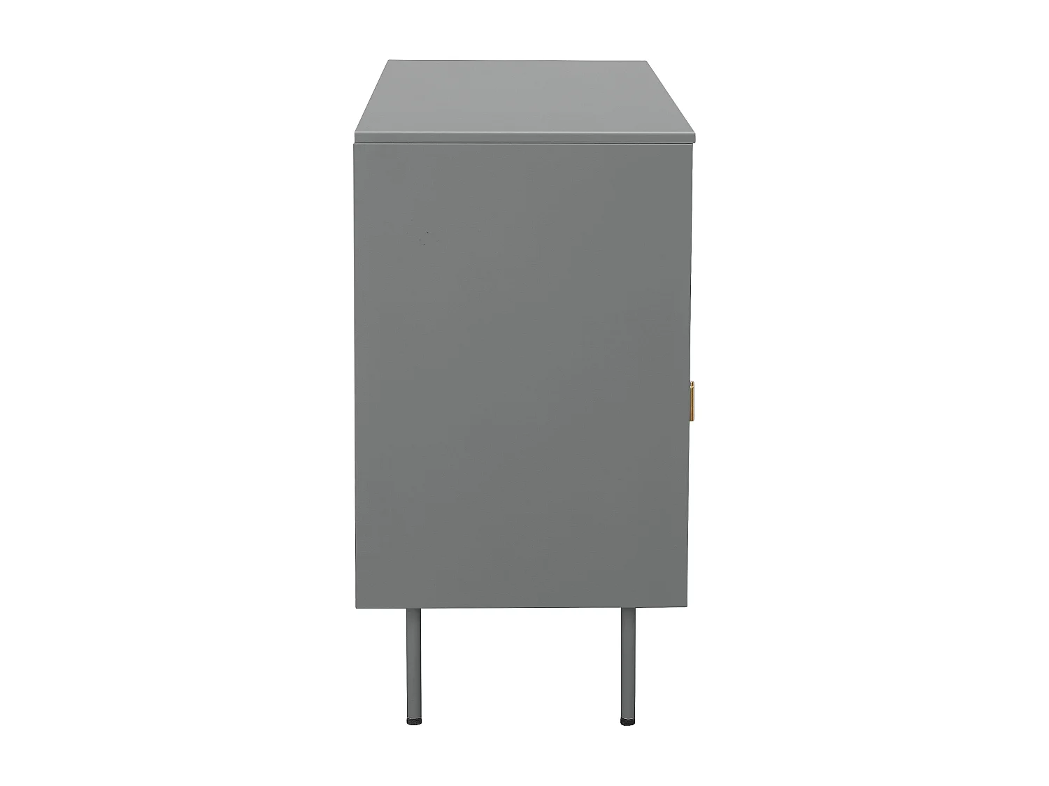 Rosalie|Buffet à 2 portes en métal gris