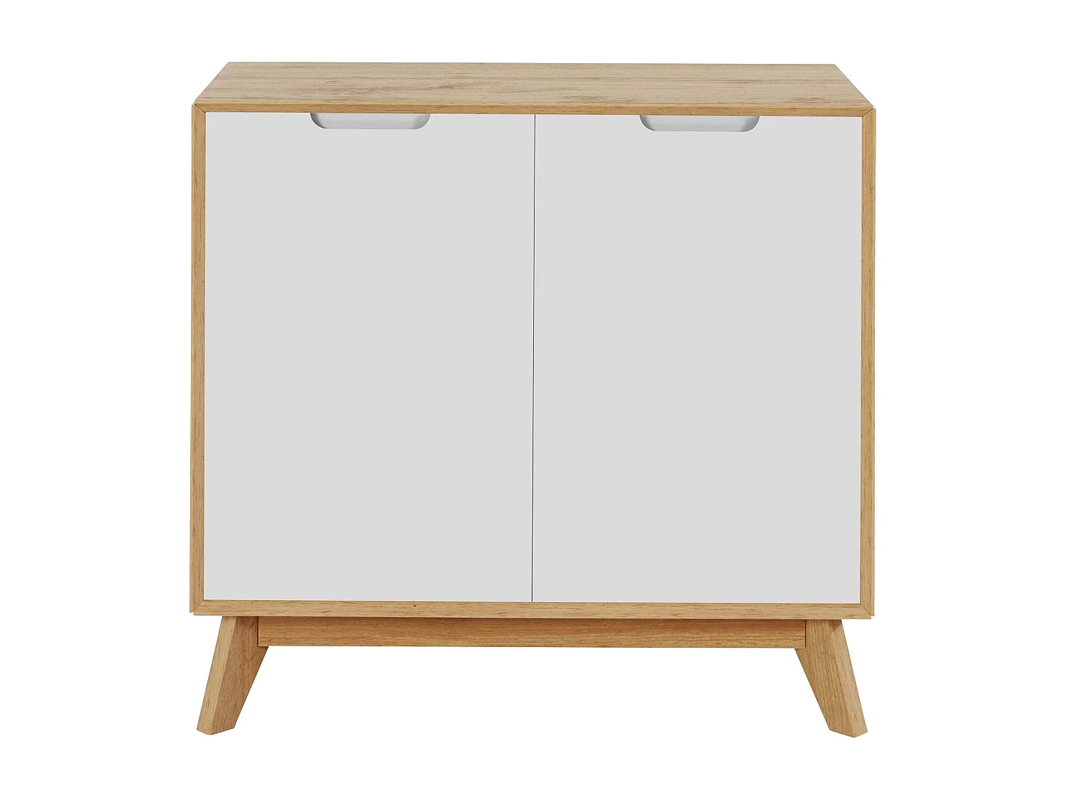 Ezra|Buffet avec 2 portes à l'aspect chêne / blanc