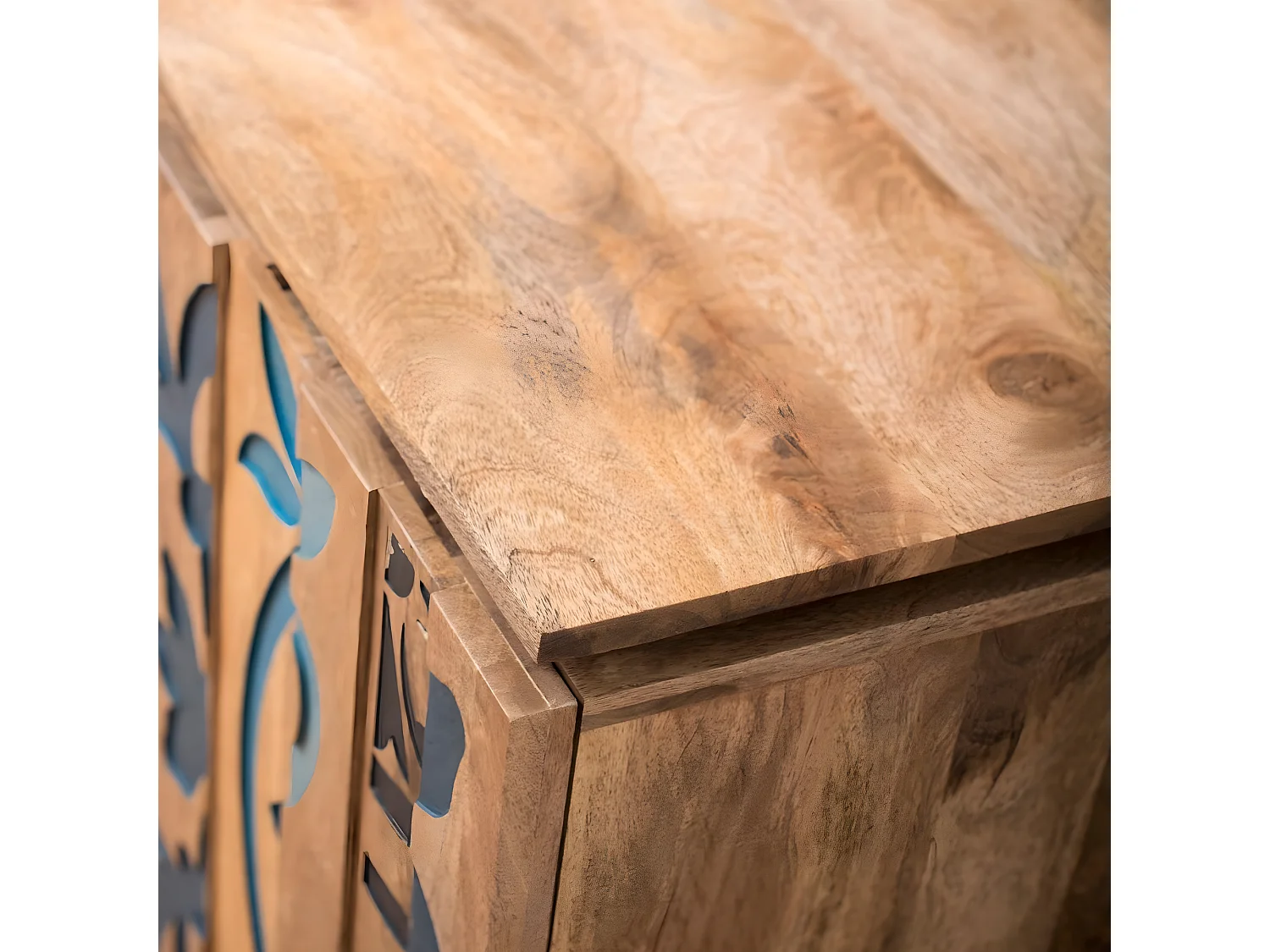 Armário Melissa 2 portas de vidro 3 gavetas