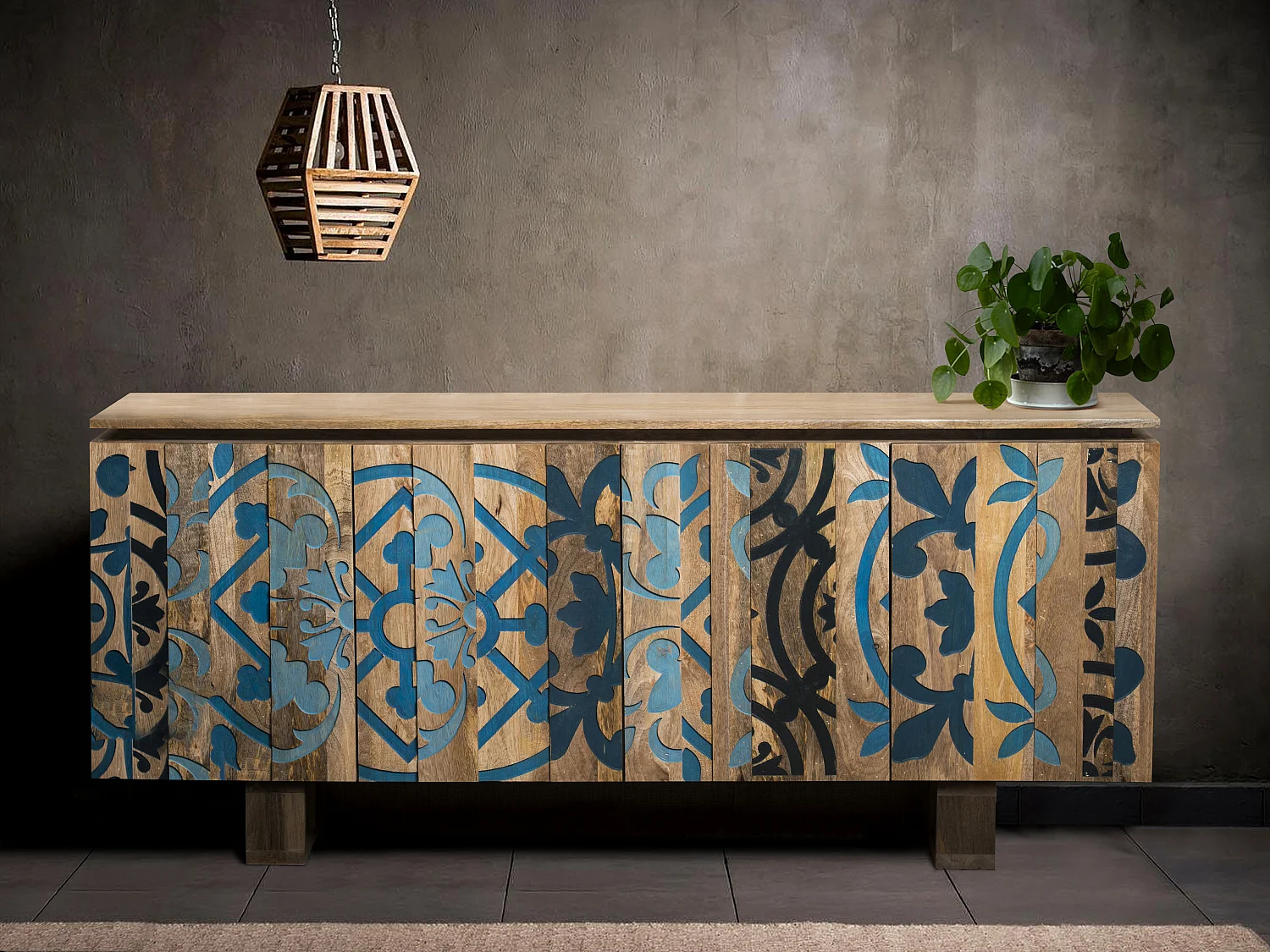 Armário Melissa 2 portas de vidro 3 gavetas