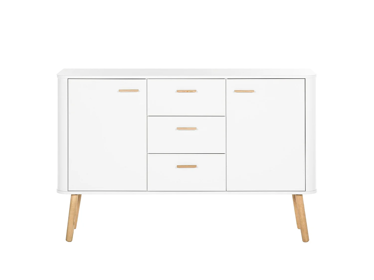 Piano | Credenza con due ante e tre cassetti dal design scandinavo