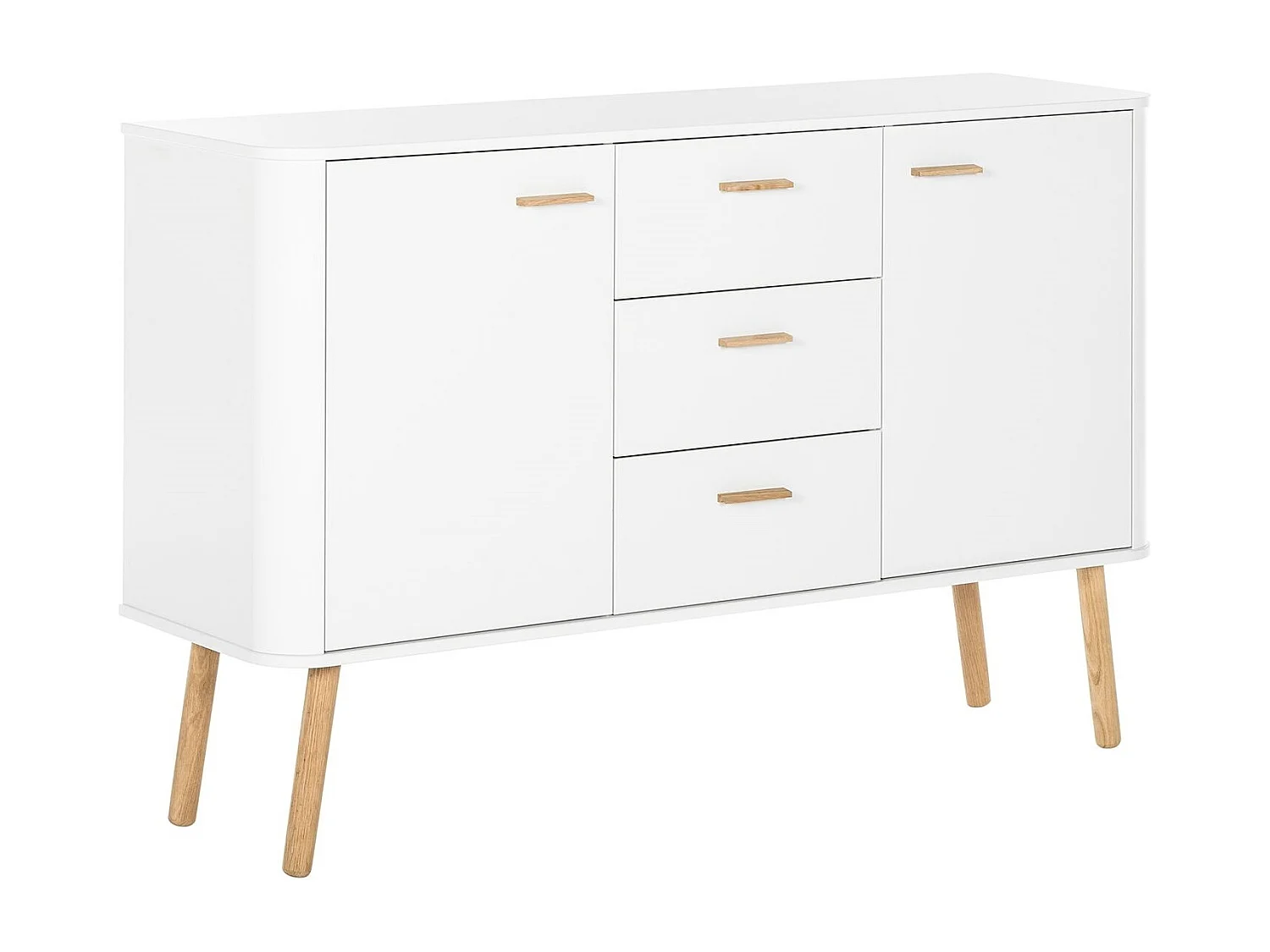 Piano | Credenza con due ante e tre cassetti dal design scandinavo