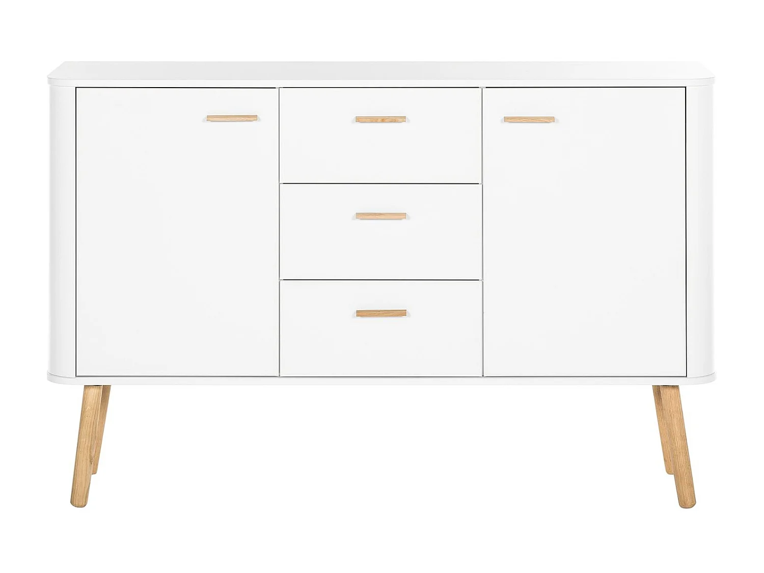 Piano | Credenza con due ante e tre cassetti dal design scandinavo