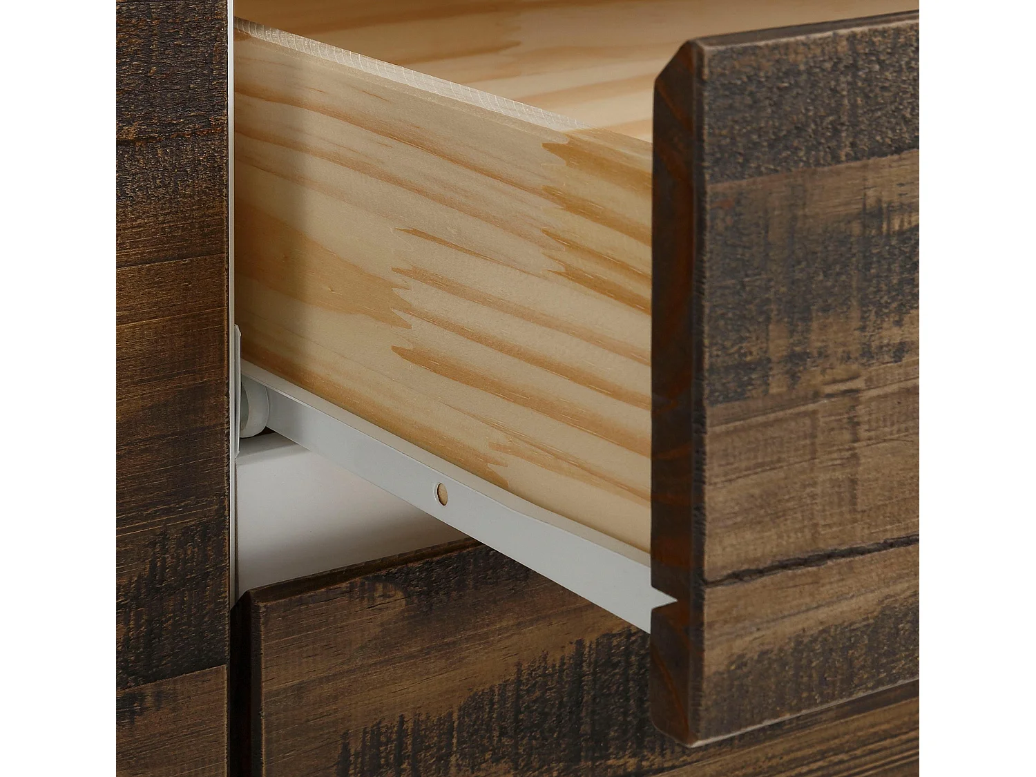 Morgan|Armoire en MDF blanc