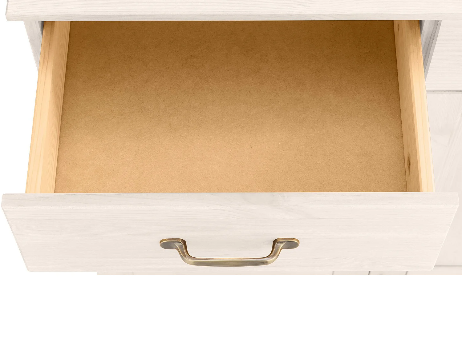 Alby | Armoire de cuisine en bois massif blanc