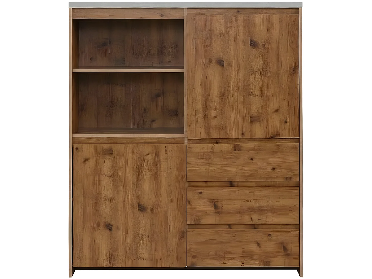 Credenza alta in MDF marrone