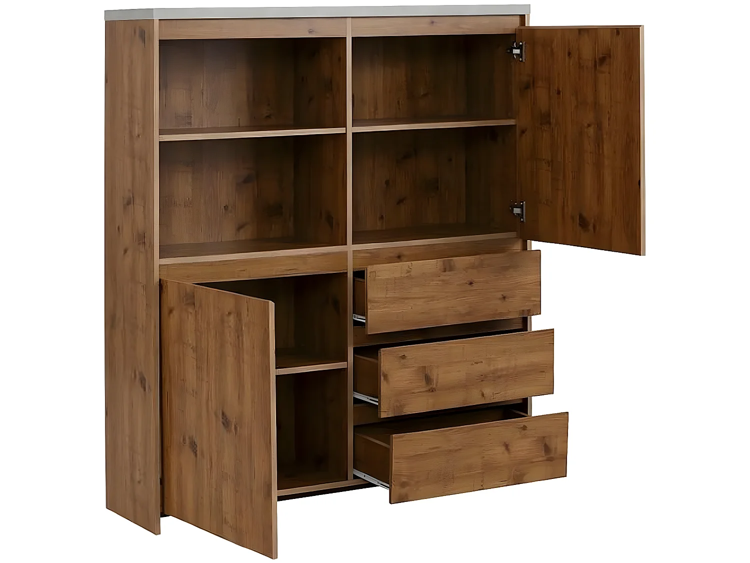 Credenza alta in MDF marrone