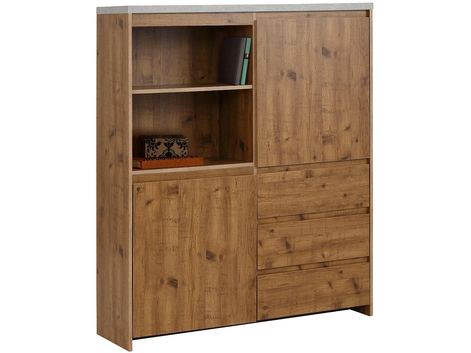 Credenza alta in MDF marrone