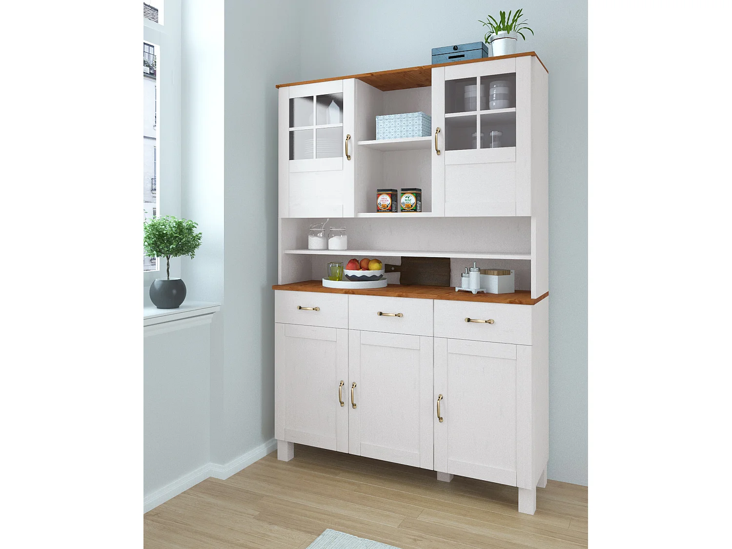 Alby|Buffet 3 portes 2 tiroirs