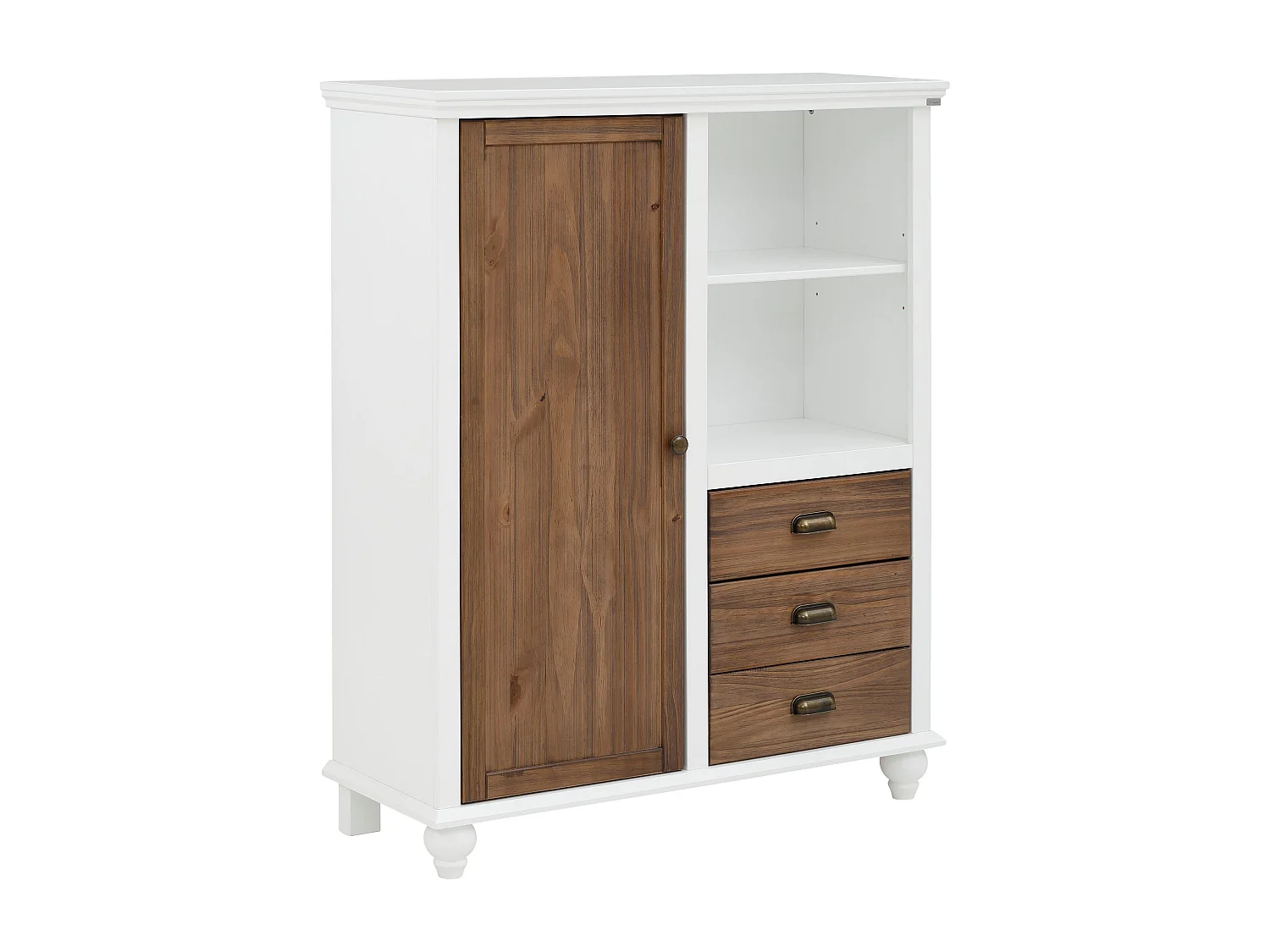 Hanna | Highboard avec 1 porte et 3 tiroirs