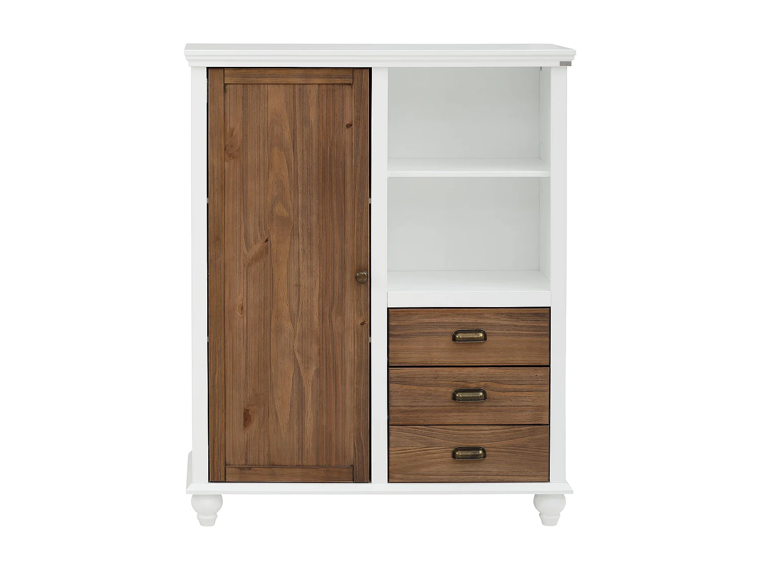 Hanna | Highboard avec 1 porte et 3 tiroirs