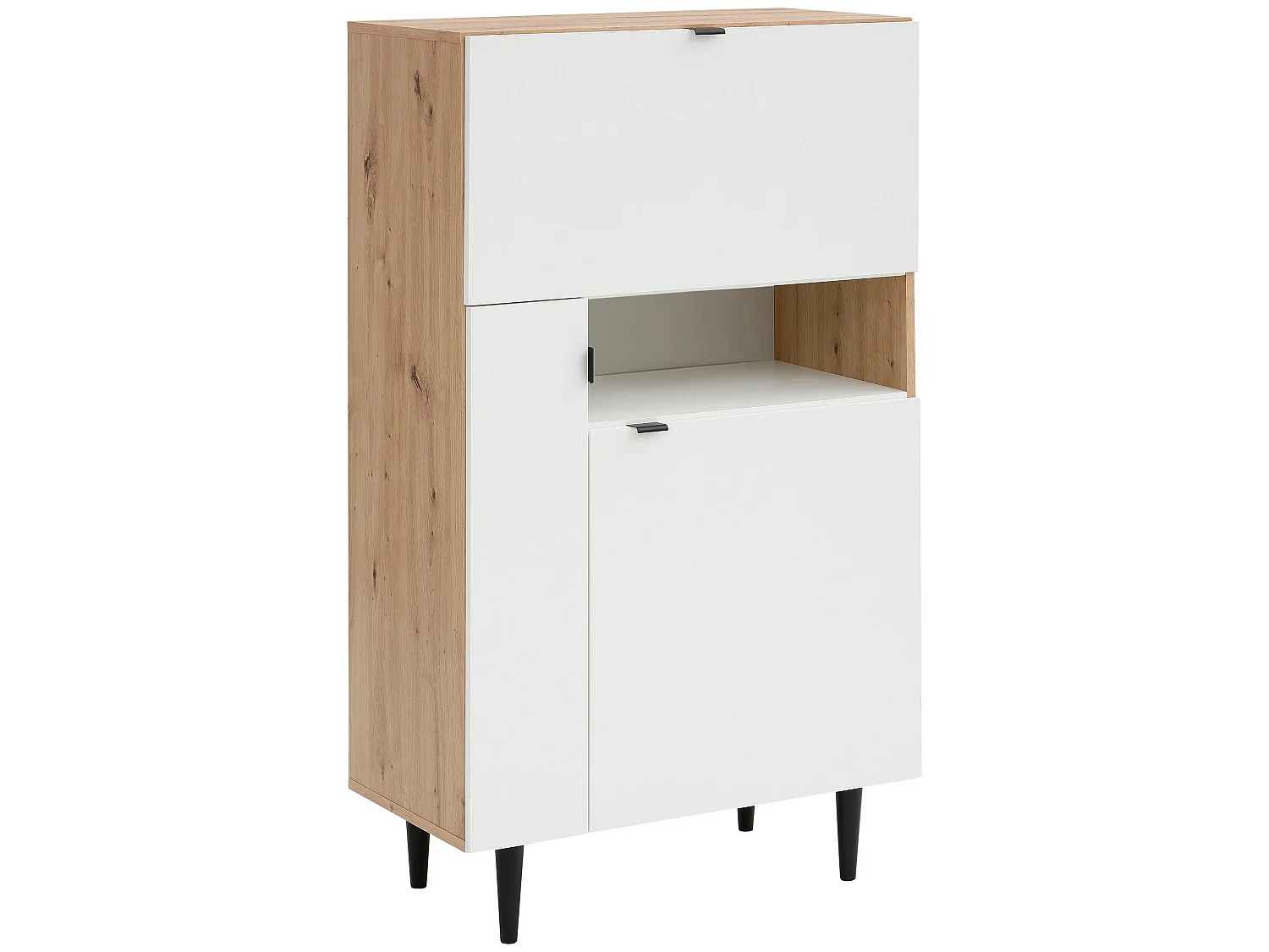 Legro|Buffet Haut en MDF blanc