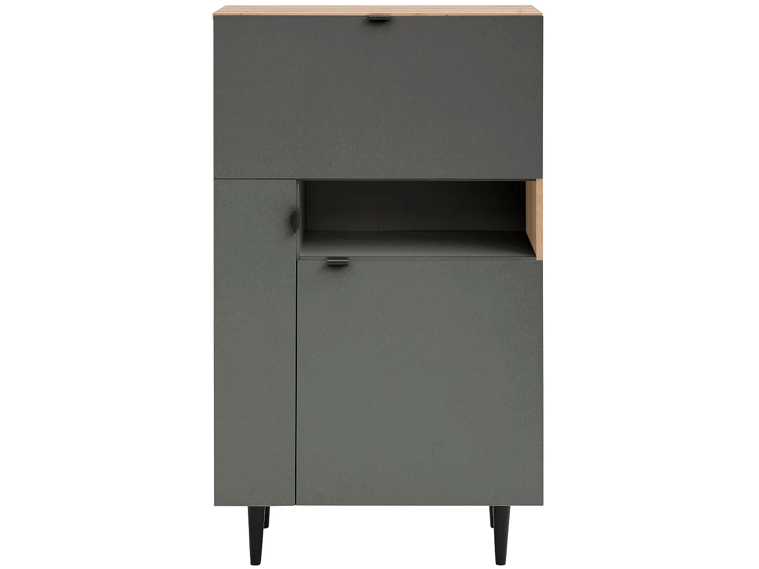 Credenza alta in MDF marrone