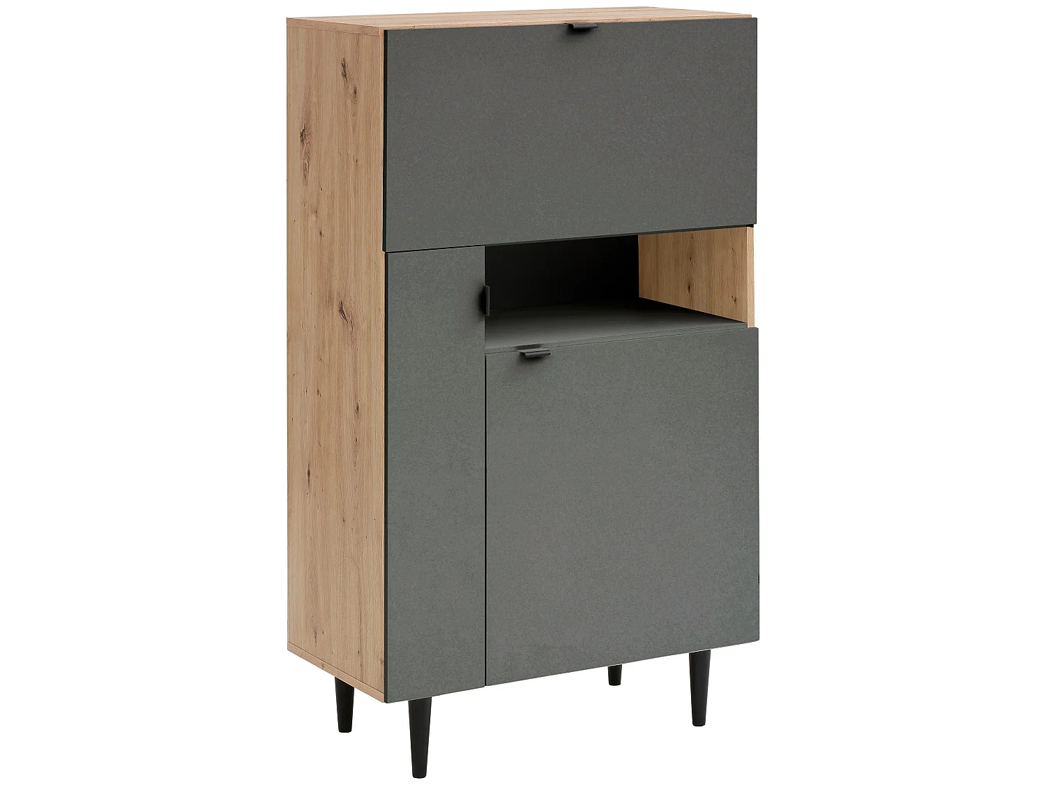 Credenza alta in MDF marrone