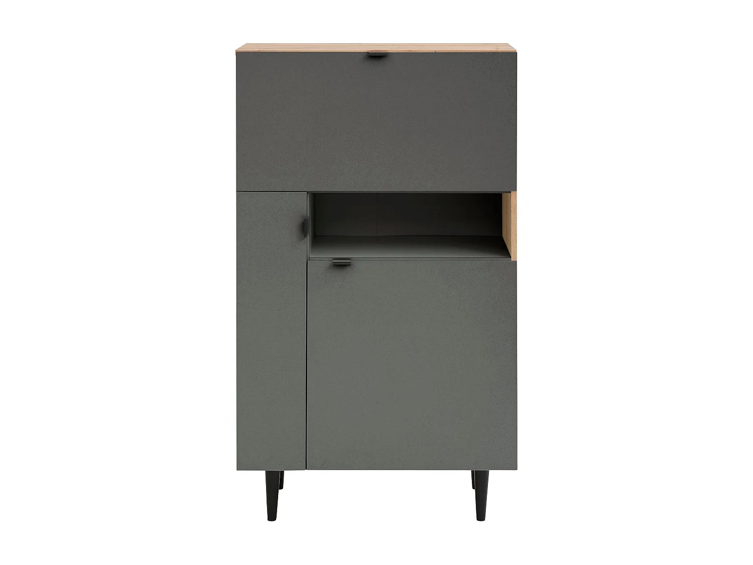 Anrichte aus brauner MDF-Platte