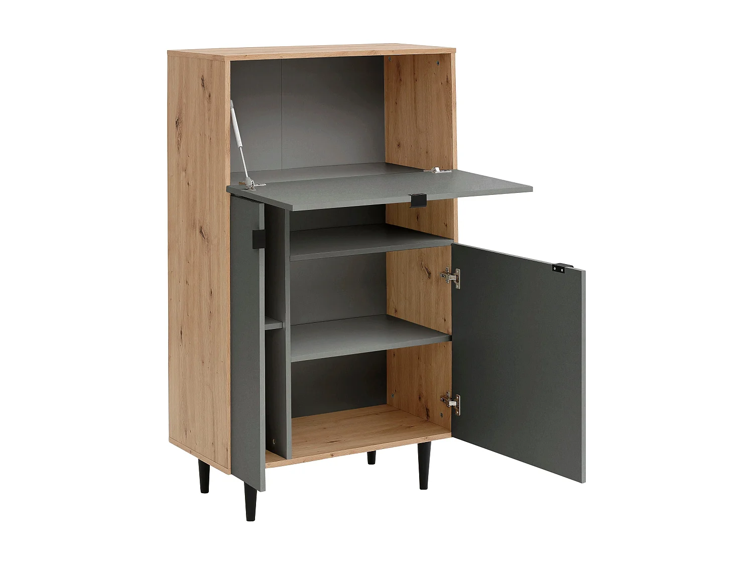 Anrichte aus brauner MDF-Platte