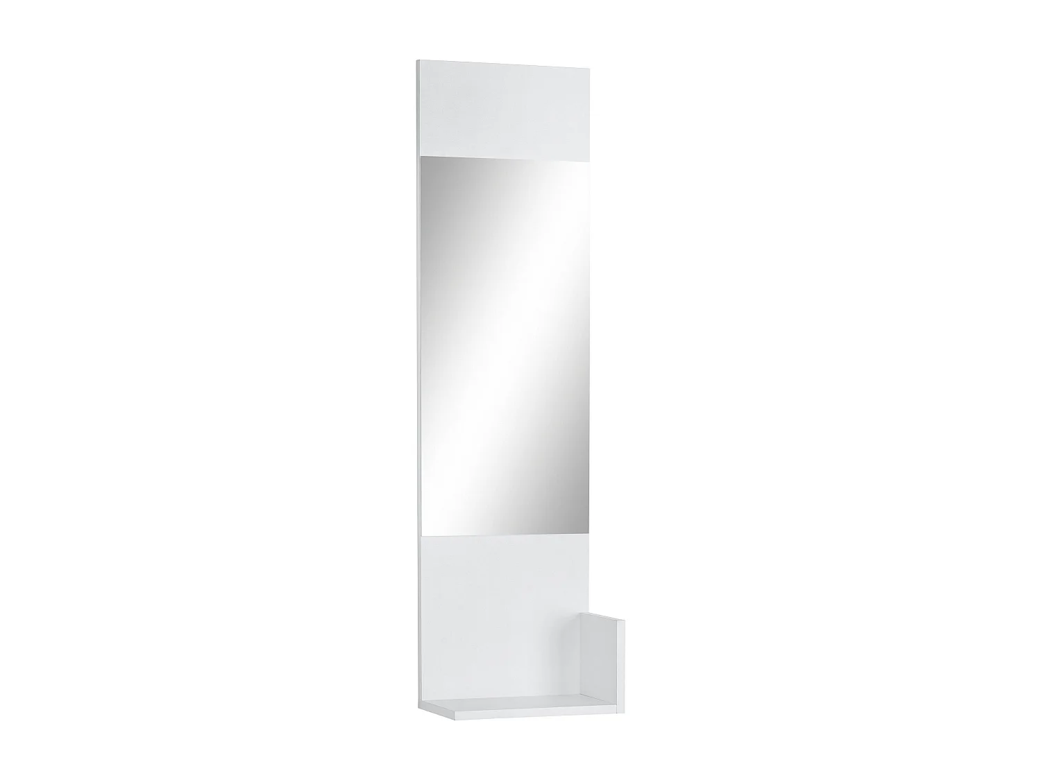 Kosmo|Miroir avec cadre en effet bois blanc