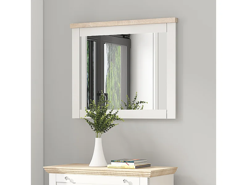 Heide|Miroir en effet chêne blanc