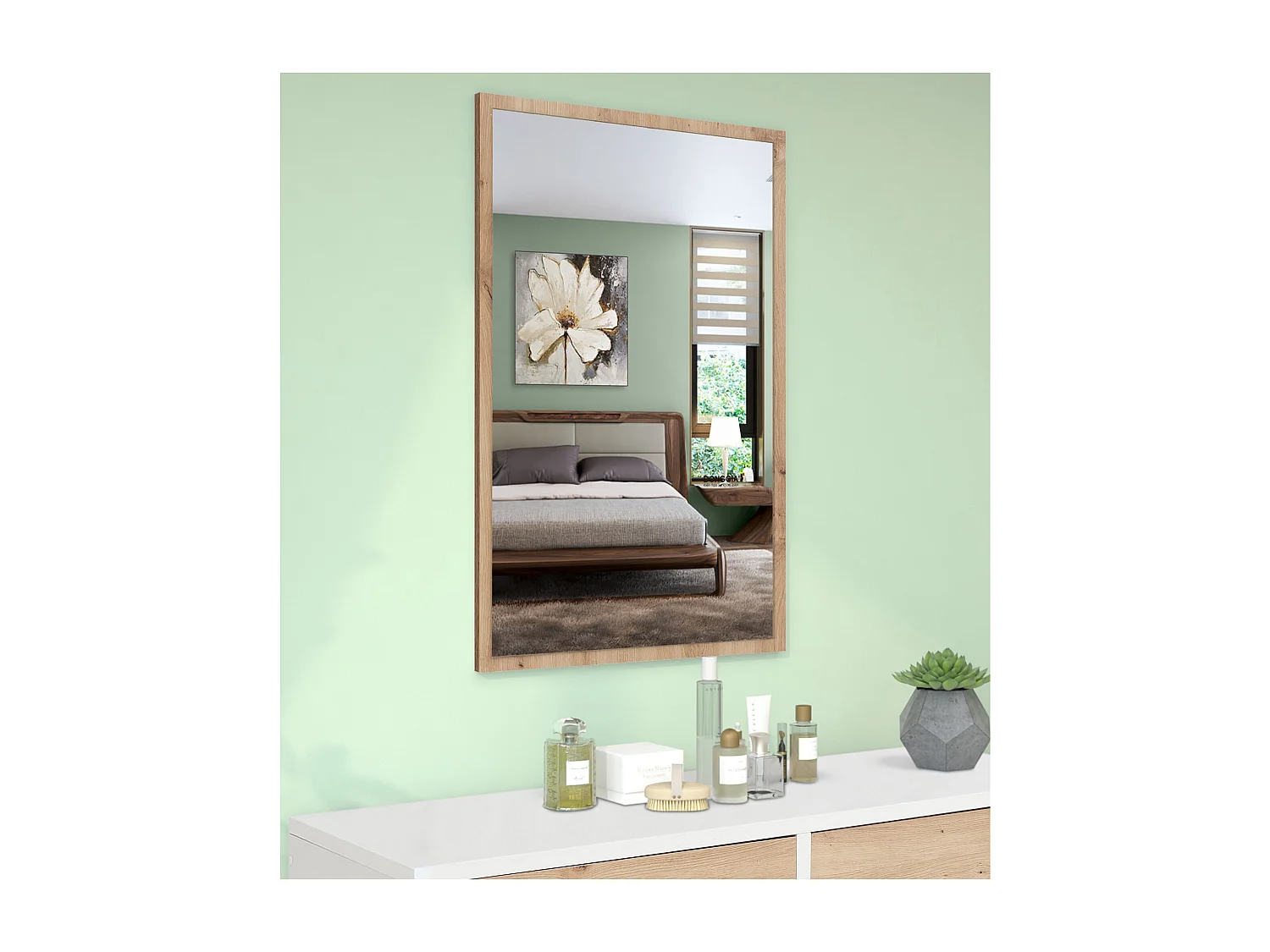 Astral | Miroir Chêne 56x85 cm