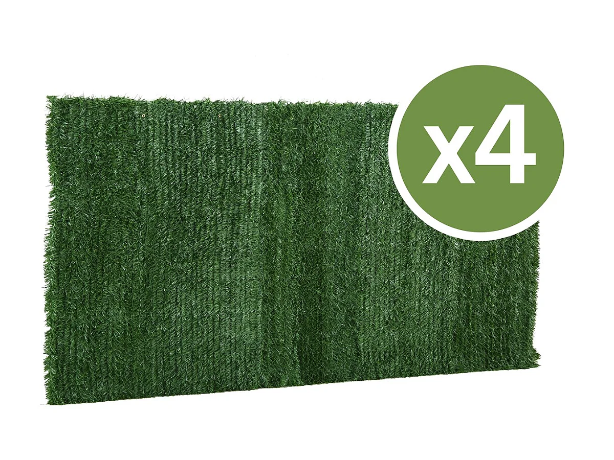 Lot de 4 Haies artificielles - 150 x 300 cm