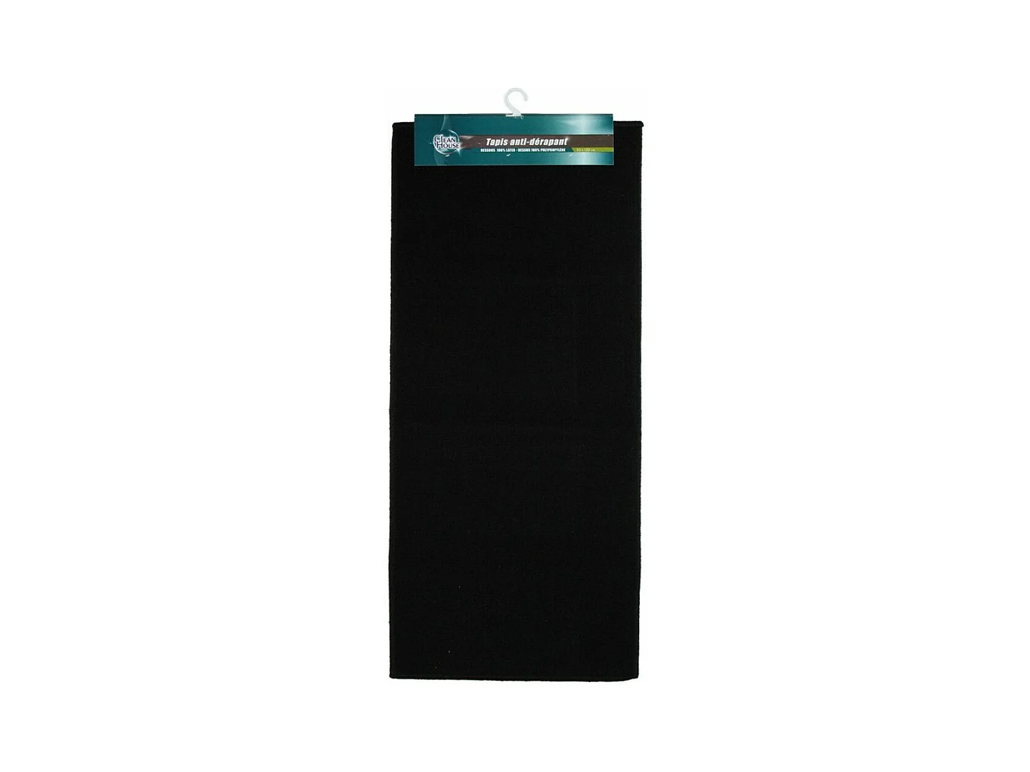 Tapis Uni Anti-dérapant "Protect" 50x120cm Noir