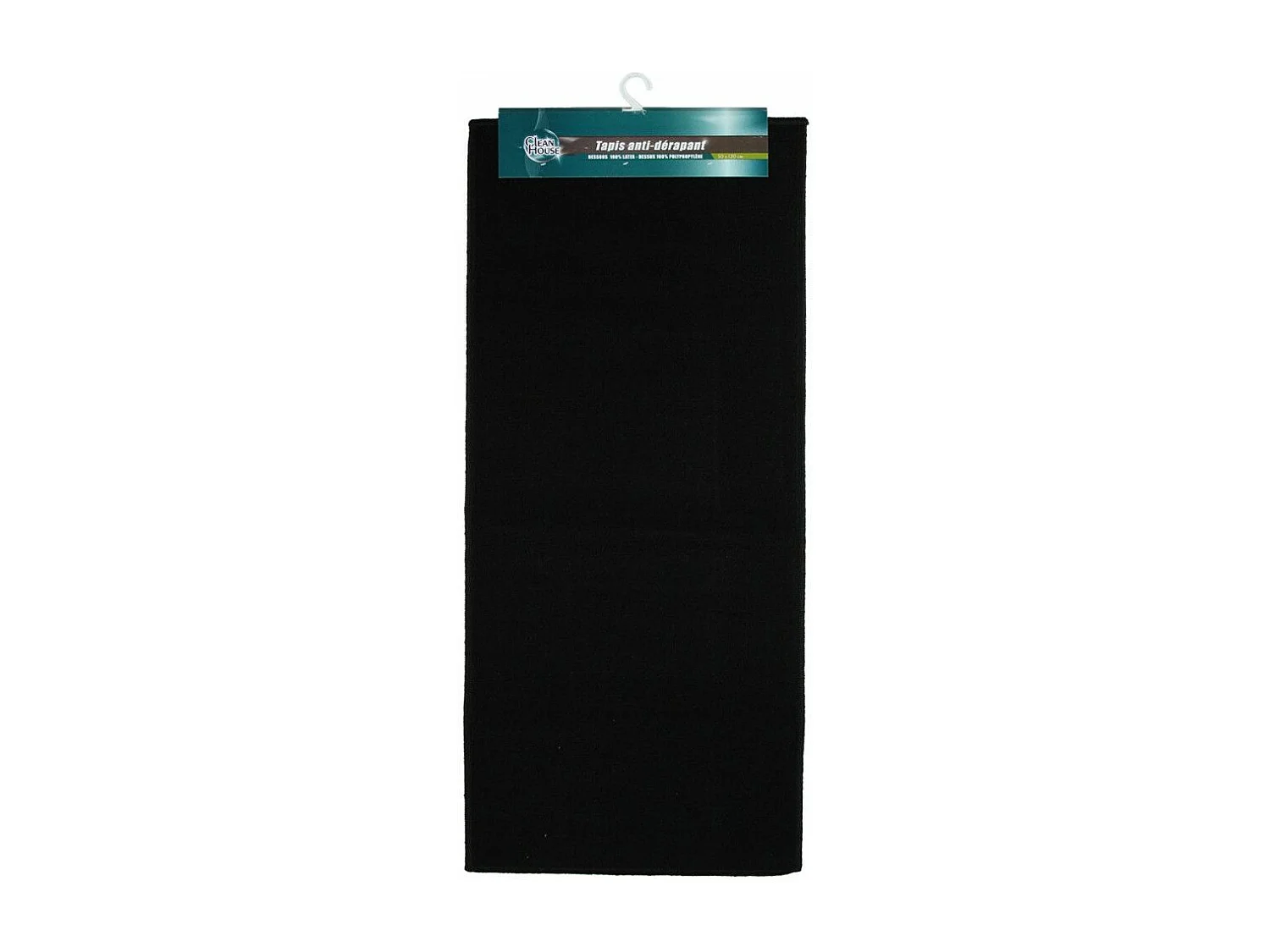 Tapis Uni Anti-dérapant "Protect" 50x120cm Noir