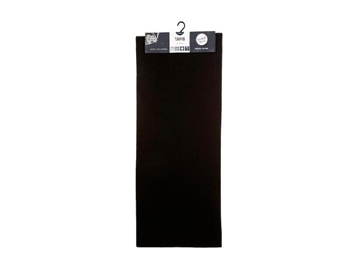 Tapis Uni Anti-dérapant "Protect" 50x120cm Noir
