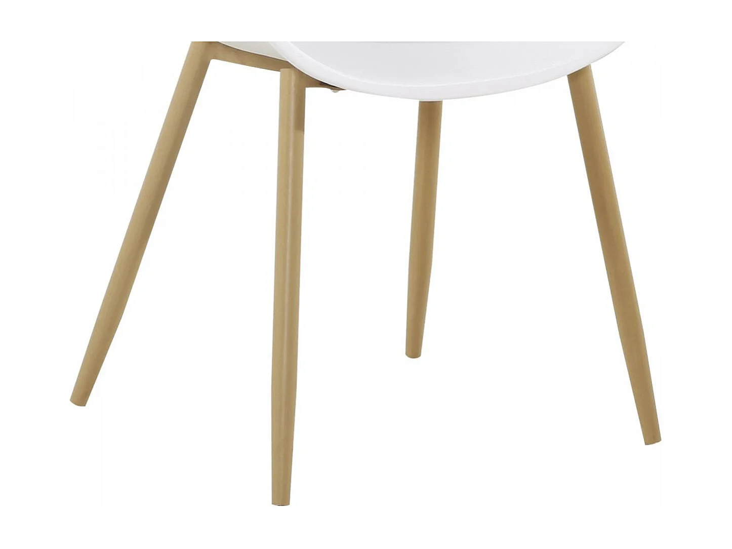 Fauteuil semi artisanal LOT DE 2 ABA 58x59x85 blanc