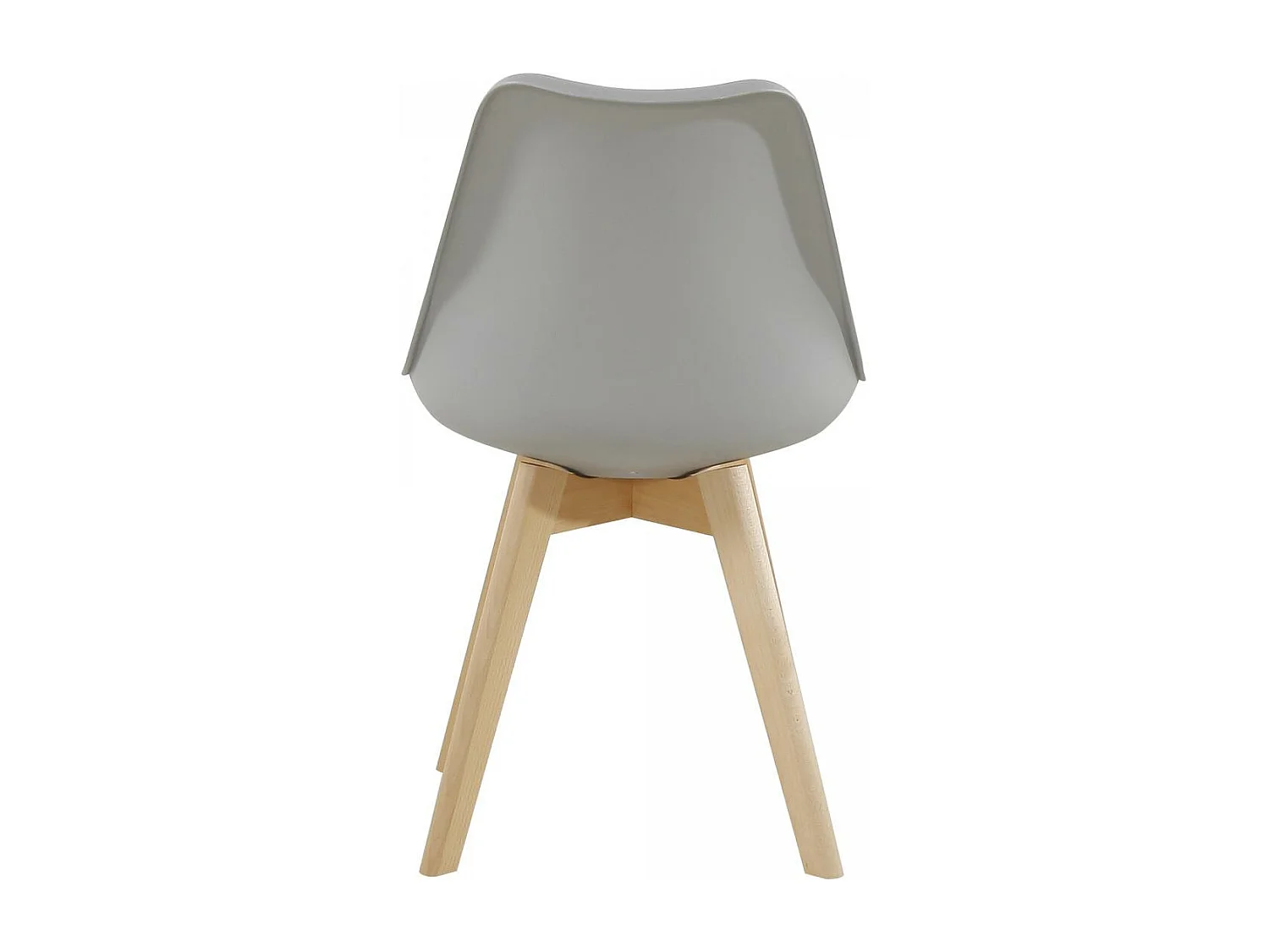 Chaise semi artisanal LOT DE 2 ATE 56x48x83 gris