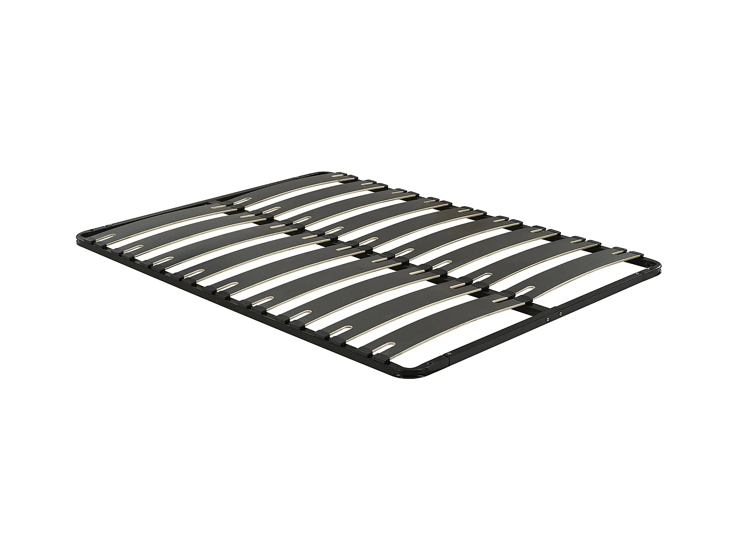 Bedbodem met latten 140 x 190 cm - 2 x 9 latten - Antislip - Zonder poten - Zwart - MONTIANO van YSMÉE