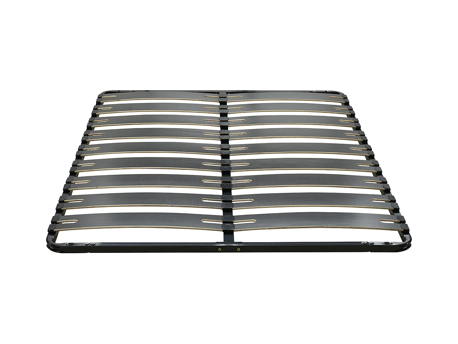 Bedbodem met latten 140 x 190 cm - 2 x 9 latten - Antislip - Zonder poten - Zwart - MONTIANO van YSMÉE