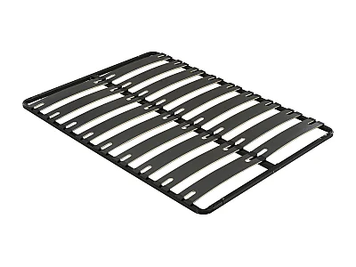 Sengeramme med spiler 140 x 190 cm - 2 x 9 spiler - Sklisikker - Uten ben - Svart - MONTIANO fra YSMÉE