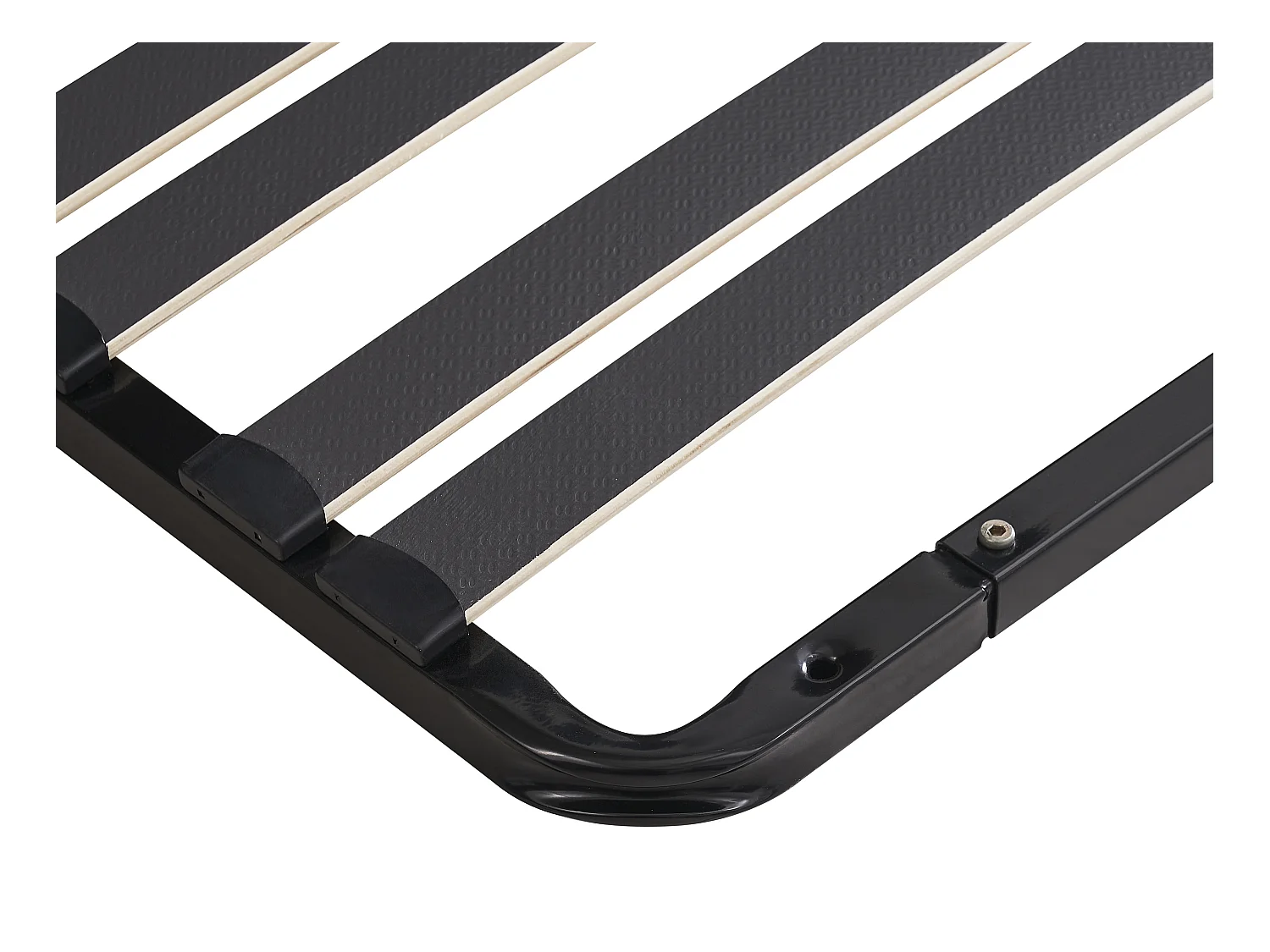 Somier de láminas para montar 90 x 190 cm - 15 láminas - 3 zonas de soporte lumbar reforzado - Sin patas - Negro - CERRISI de YSMÉE