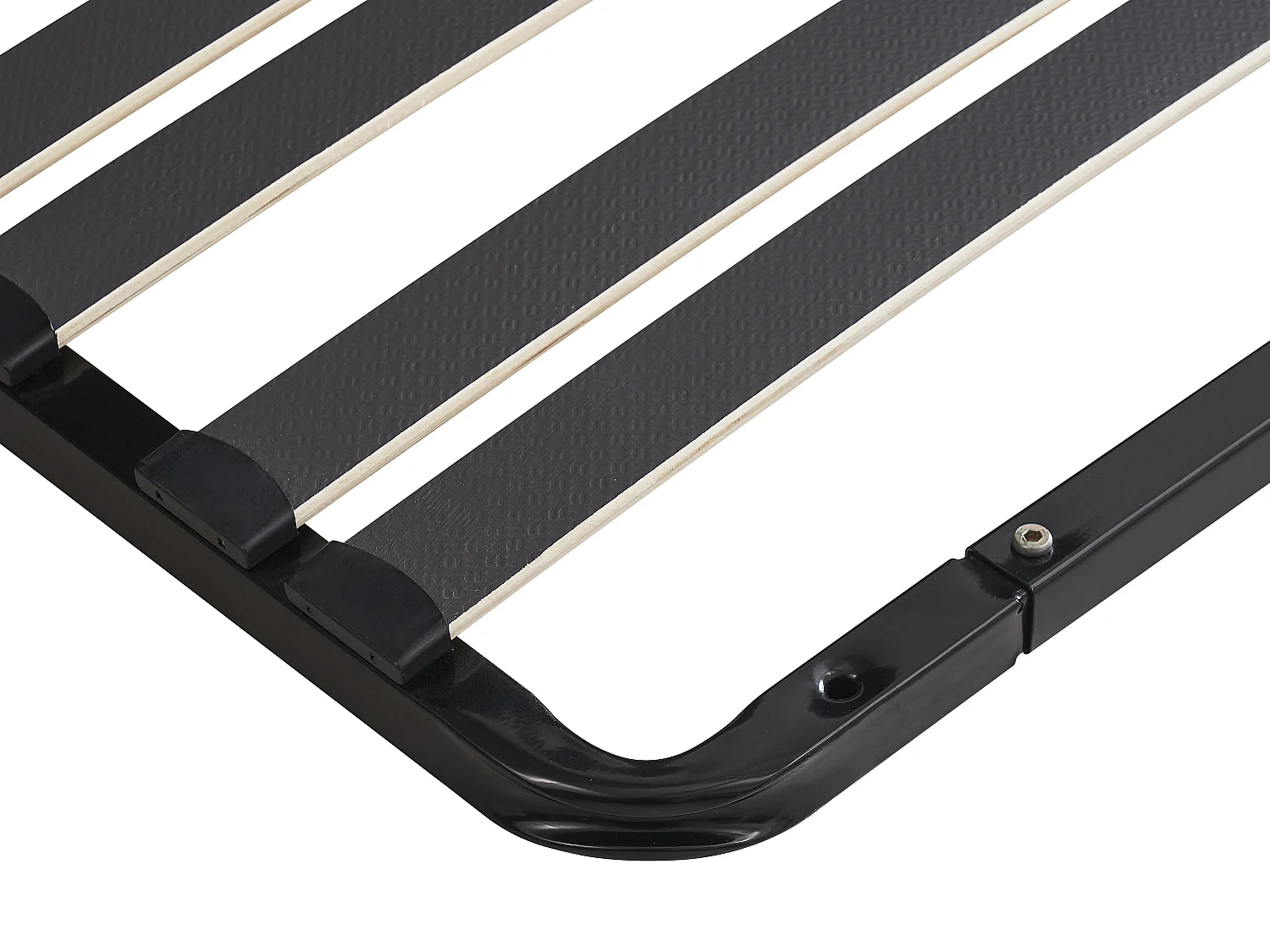 Bedbodem met latten 90 x 190 cm - 15 latten - 3 verstevigde ondersteuningszones voor de rug - Zonder poten - Zwart - CERRISI van YSMÉE