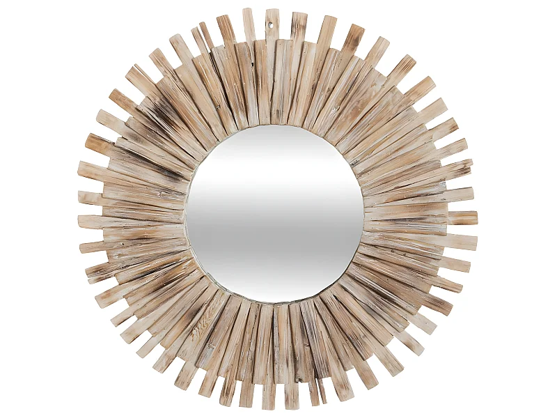 Grand Miroir mural en en Bois flotté D 88 cm